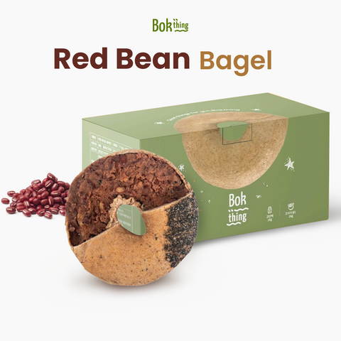 Rich Protein Bagel [Red Bean] (1 box = 6pcs) / 데일리밀 베이글(라즈베리)