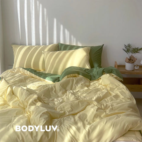 Bodyluv Baslack Bedding Set Reversible Quilt and Mattress Pad