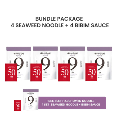 해초미인 (Haecho Miin) Seaweed Noodles + Soba/Bibim Sauce 50g