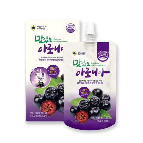 CHIAKSAN Aronia Berry Travel Snack (5ea/box) / 치악산 맛있는 아로니아 파우치 30개입(5개입X6box)