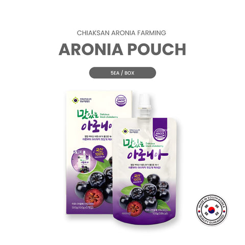 CHIAKSAN Aronia Berry Travel Snack (5ea/box) / 치악산 맛있는 아로니아 파우치 30개입(5개입X6box)