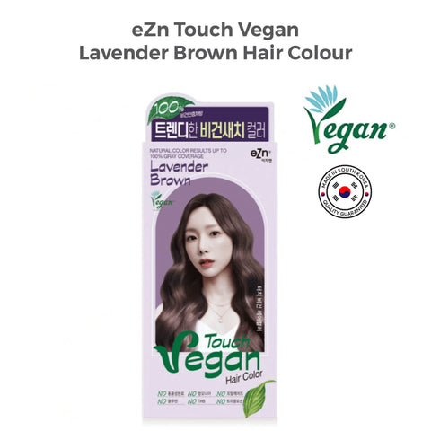 Buy Hair Coloring Products in Singapore - eZn Touch Vegan Lavender Brown Hair Colour - Trendy and Gentle Hair Colour for a Unique Look