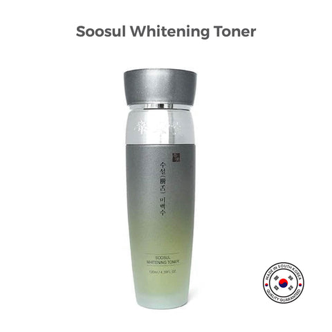 Buy korean skin care products in Singapore - Soosul Whitening Toner is a powerful toner that helps to brighten and even out your skin tone. It is infused with natural ingredients such as licorice root extract, green tea extract, and mulberry extract, which work together to provide a range of benefits for your skin.