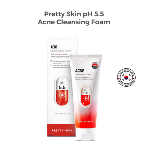 Buy facial wash for sensitive skin in Singapore - Pretty Skin pH 5.5 Acne Cleansing Foam