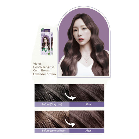 Buy DIY hair coloring products in Singapore - eZn Touch Vegan Lavender Brown Hair Colour - Imported from Korea