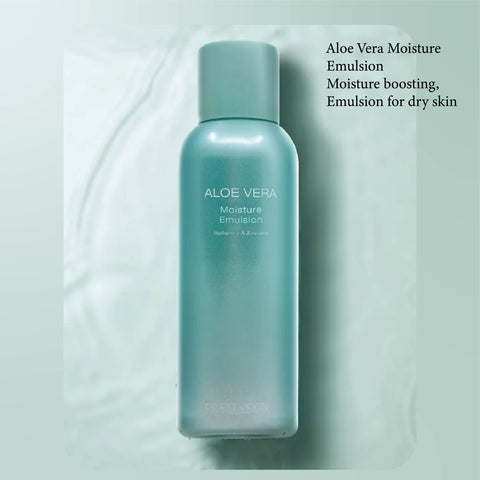 Buy korean skin care products in Singapore - Pretty Skin Aloe Vera Moisture Emulsion is a lightweight and refreshing moisturizer that provides long-lasting hydration to your skin. Formulated with aloe vera extract, this emulsion is packed with nutrients and antioxidants that help to nourish and revitalize your skin.