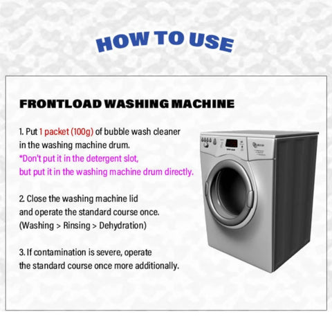 Homestar Washing Machine Washer Cleaner Bubble Wash