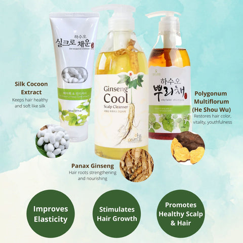 Shop Hair Care Products in Singapore for hair loss problems - Skylkae products - Korean Hair Care