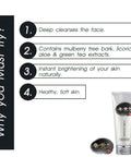 Buy deep cleansing facial foam for whitening skin in Singapore - Soosul Whitening Cleansing Foam - Instant brightening facial wash