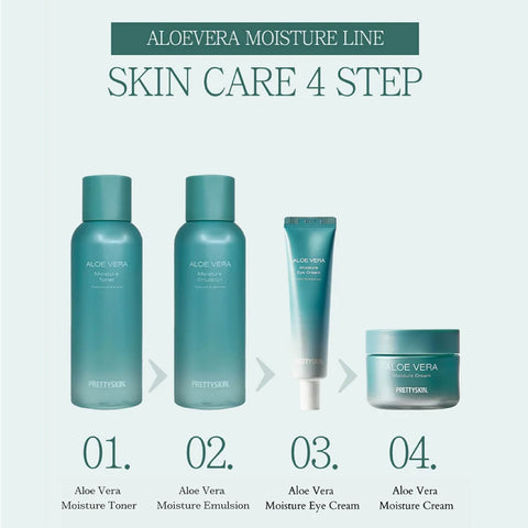 Buy korean skin care products in Singapore - Pretty Skin Aloe Vera Moisture Emulsion