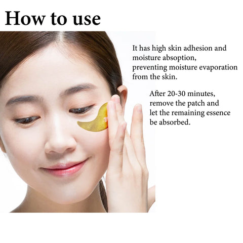 Buy eye patch gel in Singapore - Pretty Skin Premium Gold Collagen Hydrogel Eye Patch 24K gold eye patches