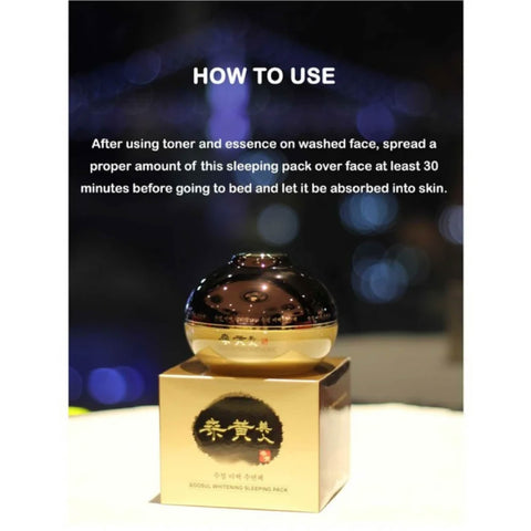 Buy korean skincare products in Singapore - Soosul Whitening Sleeping Pack - Dark spots reducer, Anti-aging treatment