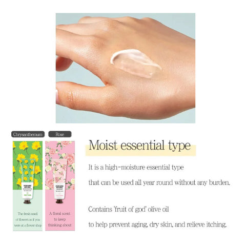 Buy Nourishing hand cream in Singapore -Pretty Skin Perfumed Natural Hand Cream Lightweight formula is quickly absorbed by the skin, leaving your hands feeling soft, smooth, and hydrated.